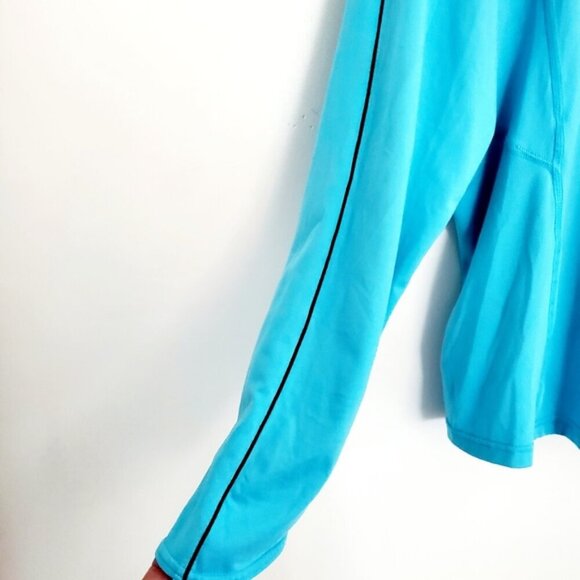 Champion Women's XXL Light Blue Lightweight 1/4 Zip-up Pullover Athletic Jacket - Picture 9 of 12